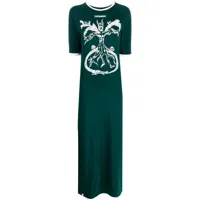 charles jeffrey loverboy robe baby à coupe longue - vert