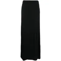 toteme jupe portefeuille à coupe longue - noir