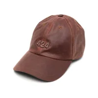 424 casquette à logo embossé - marron