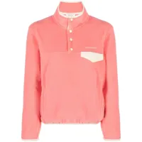 sporty & rich pull à manches longues - rose