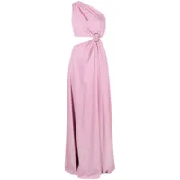 chiara boni la petite robe robe longue à une épaule - rose