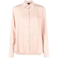 pinko chemise à logo en jacquard - rose