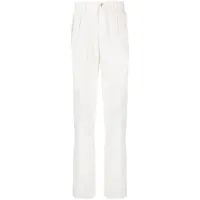 canali pantalon chino à plis - blanc