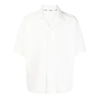 sunnei chemise en coton à manches courtes - blanc