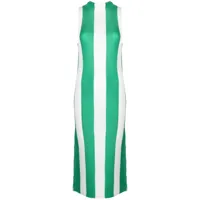 sunnei robe mi-longue imprimé horizontal - vert