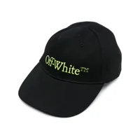 off-white casquette à logo brodé - noir