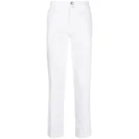 jacob cohën pantalon chino en coton stretch - blanc