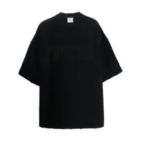vetements t-shirt oversize à logo brodé - noir