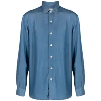 altea chemise à col à découpe - bleu