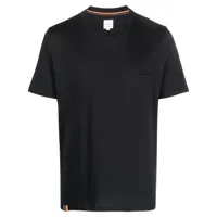 paul smith t-shirt en coton à patch logo - noir