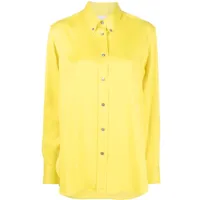 studio nicholson chemise bissett à boutonnière - jaune