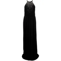 gucci robe longue à ornements - noir
