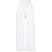 alexander wang pantalon cargo à taille haute - blanc