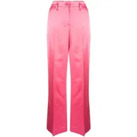 p.a.r.o.s.h. pantalon de tailleur à taille haute - rose
