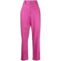 marant étoile pantalon cargo à taille haute - violet