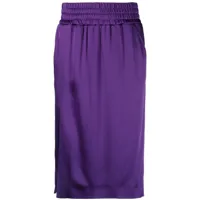 tom ford robe mi-longue à taille haute - violet