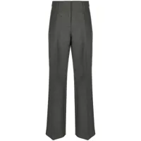 burberry pantalon de tailleur à coupe droite - gris