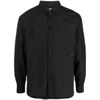 soulland chemise à patch logo - noir