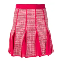 elisabetta franchi jupe plissée à taille haute - rose