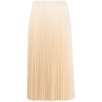 jil sander jupe mi-longue à design plissée - tons neutres
