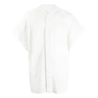 julius chemise kyte à col montant - blanc