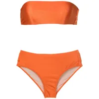 adriana degreas bikini à détail appliqué - orange