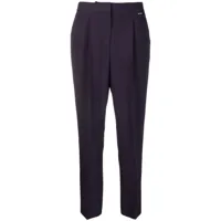 boss pantalon de tailleur à design plissé - violet