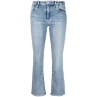 ag jeans jean à patch logo - bleu