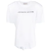 alexandre vauthier t-shirt à logo imprimé - blanc