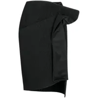 maticevski jupe asymétrique à détail torsadé - noir