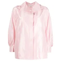 shiatzy chen chemise en soie à col ample - rose