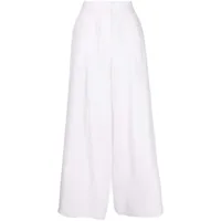 shiatzy chen pantalon renascent à coupe ample - blanc