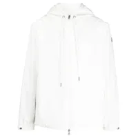 moncler veste zippée à capuche - blanc