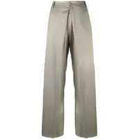 low classic pantalon à plis creux - tons neutres