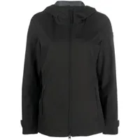woolrich veste zippée à patch logo - noir