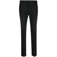 dolce & gabbana pre-owned pantalon de tailleur à taille haute (années 2000) - noir