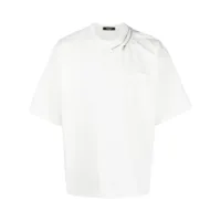 undercover t-shirt en coton à détails de zips - blanc