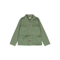 zhoe & tobiah veste boutonnée à poches cargo - vert