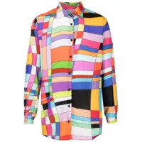 amir slama chemise à motif géométrique - multicolore