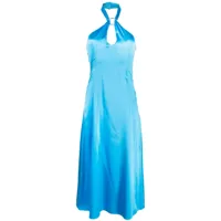 rejina pyo robe lily à dos-nu - bleu