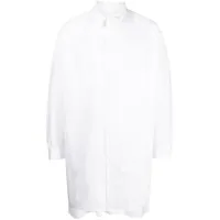 yohji yamamoto chemise en coton à empiècements - blanc