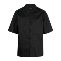 misbhv chemise à motif monogrammé - noir