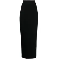 rachel gilbert jupe longue nova à taille haute - noir