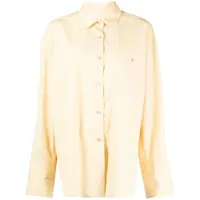 jnby chemise oversize à boutonnière - jaune