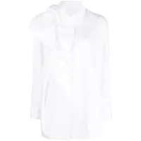 jnby chemise à design asymétrique - blanc