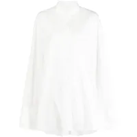jnby chemise oversize à boutonnière - blanc