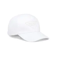 prada casquette à patch logo - blanc