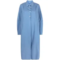 our legacy robe-chemise machine à coupe longue - bleu