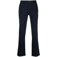 sunspel pantalon chino en coton stretch - bleu