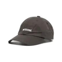 we11done casquette en coton à logo brodé - noir